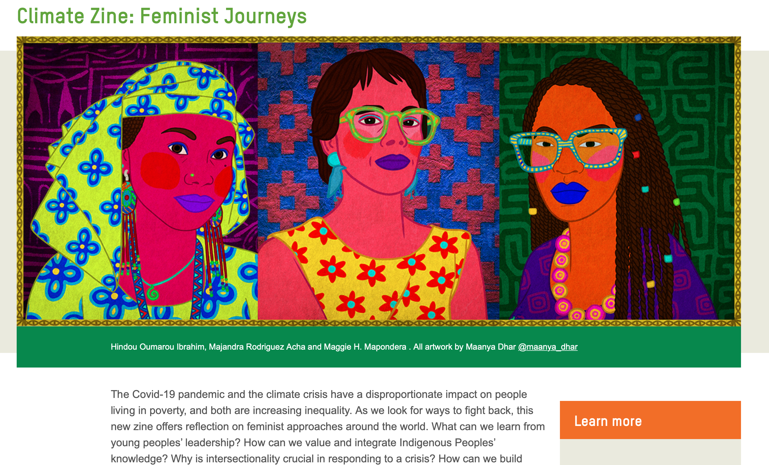 Climate Zine- Feminist Journeys