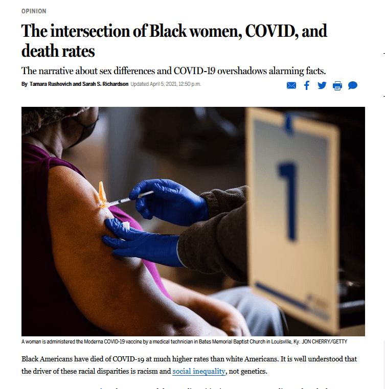 The intersection of Black women, COVID, and death rates